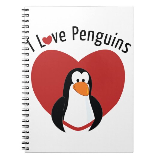 I Love Penguins Notitieboek (Voorkant)