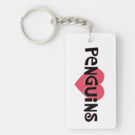 I Love Penguins Sleutelhanger