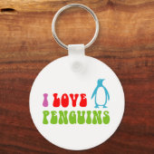 I Love Penguins Sleutelhanger (Voorkant)