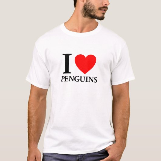 I Love Penguins T-shirt (Voorkant)