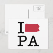 I Love Pennsylvania Briefkaart (Voorkant / Achterkant)
