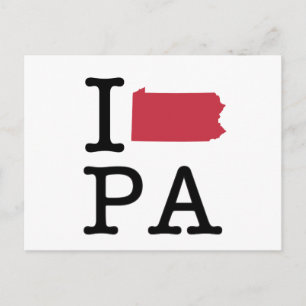 I Love Pennsylvania Briefkaart