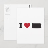 I Love Pennsylvania Briefkaart (Voorkant / Achterkant)