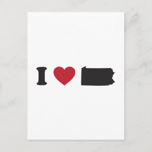 I Love Pennsylvania Briefkaart