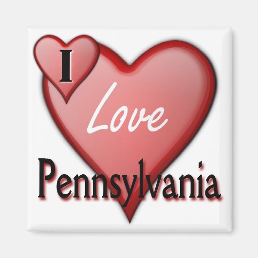 I Love Pennsylvania Magneet (Voorkant)