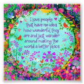 I Love People's Inspiron Photo Print Foto Afdruk (Voorkant)