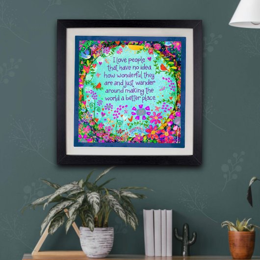 I Love People's Inspiron Photo Print Foto Afdruk