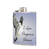 I Love Pererine Falcon Flask Heupfles (Links)