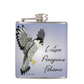 I Love Pererine Falcon Flask Heupfles (Voorkant)