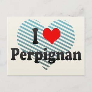 I Love Perpignan, France Briefkaart