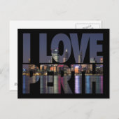 I Love Perth Briefkaart (Voorkant / Achterkant)