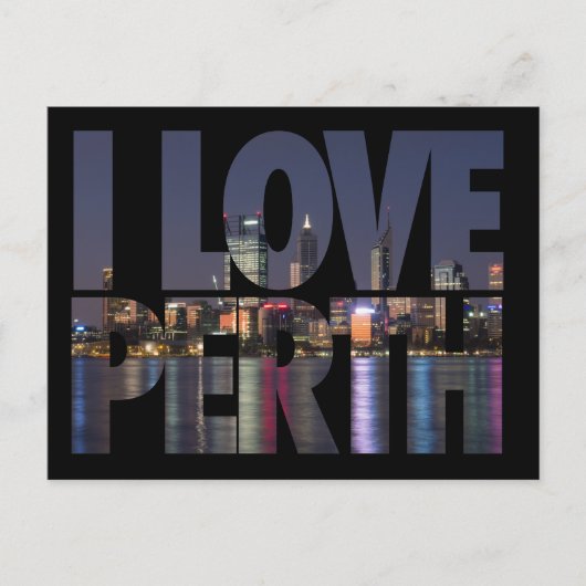 I Love Perth Briefkaart (Voorkant)
