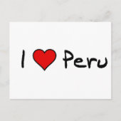 I love Peru Briefkaart (Voorkant)