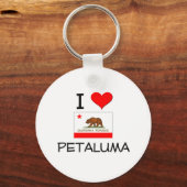I Love PETALUMA California Sleutelhanger (Voorkant)
