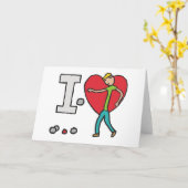 I Love Petanque Kaart (Gele Bloem)