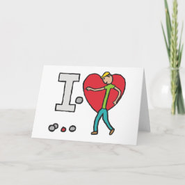 I Love Petanque Kaart