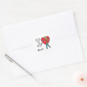 I Love Petanque Ronde Sticker (Envelop)