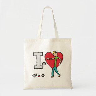 I Love Petanque Tote Bag