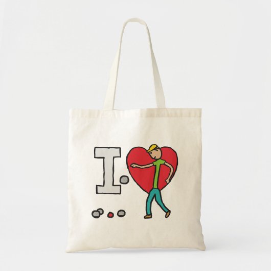 I Love Petanque Tote Bag (Voorkant)