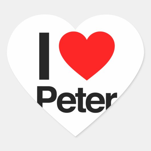 i love peter hart sticker (Voorkant)