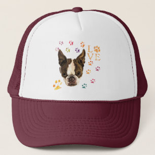I Love Pets - Cute Puppy - Colorful Traces Tekenin Trucker Pet