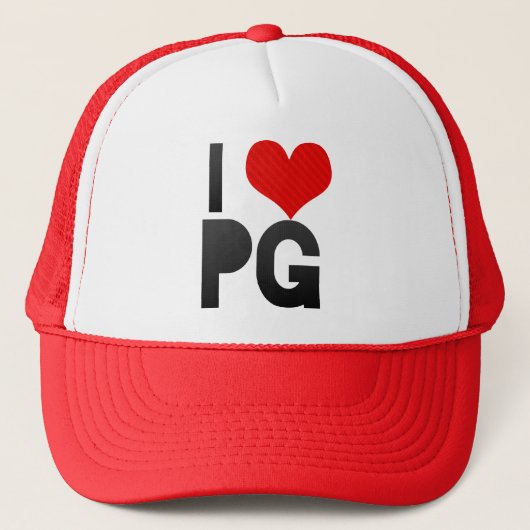 I Love PG Trucker Pet (Voorkant)