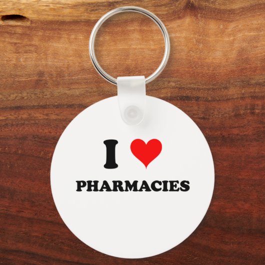 I Love Pharmacies Sleutelhanger (Voorkant)