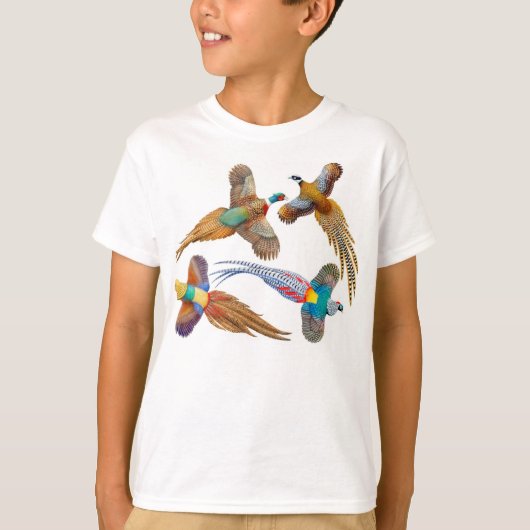 I Love Pheasants Kinder T-Shirt (Voorkant)