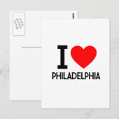 I Love Philadelphia Briefkaart (Voorkant / Achterkant)