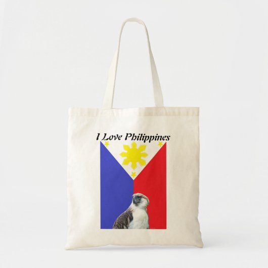 I Love Philippines Canvas tas (Voorkant)
