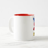 I love Philippines Tweekleurige Koffiemok (Voorkant links)