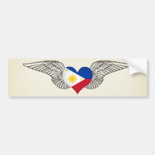 I Love Philippines - wings Bumpersticker