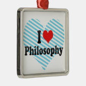 I Love Philosophy Metalen Ornament (Rechts)