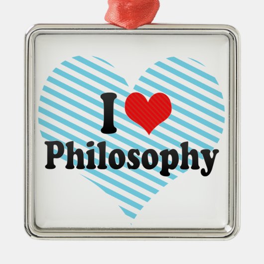 I Love Philosophy Metalen Ornament (Voorkant)