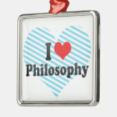 I Love Philosophy Metalen Ornament (Links)