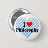 I Love Philosophy Ronde Button 5,7 Cm (Voorkant /achterkant)