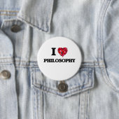 I Love Philosophy Ronde Button 7,6 Cm (In situ)