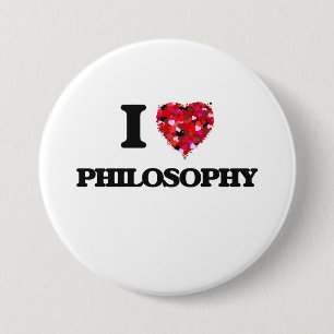 I Love Philosophy Ronde Button 7,6 Cm