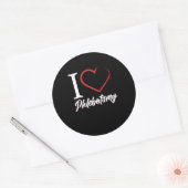 I Love Phlebotomist Phlebotomist Heart Blood Spuit Ronde Sticker (Envelop)