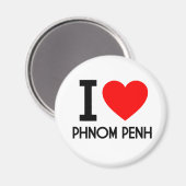 I Love Phnom Penh Magneet (Voorkant / Achterkant)