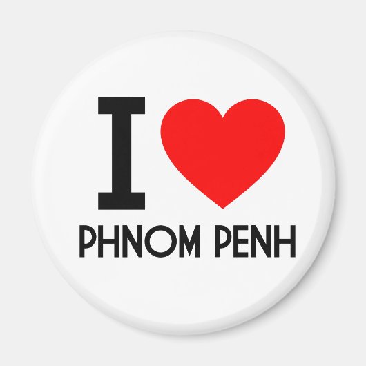 I Love Phnom Penh Magneet (Voorkant)