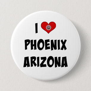 I Love Phoenix, Arizona Ronde Button 7,6 Cm