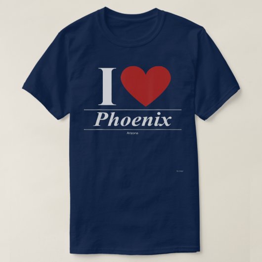 I Love Phoenix Arizona T-shirt (Design voorkant)