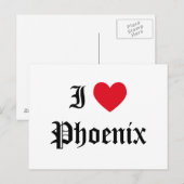 I Love Phoenix Briefkaart (Voorkant / Achterkant)
