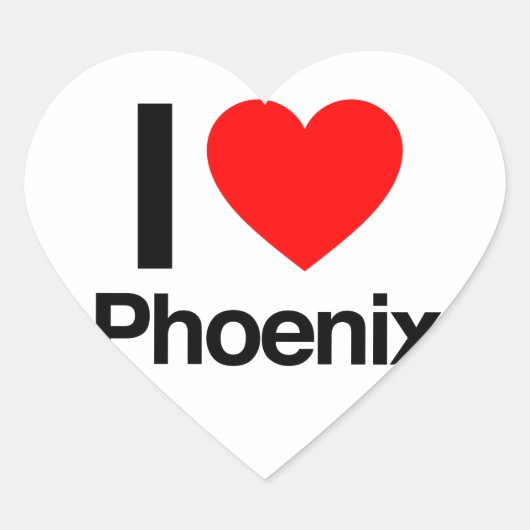 i love phoenix hart sticker (Voorkant)