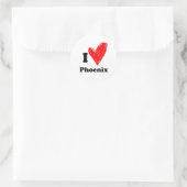 I love Phoenix Ronde Sticker (Tas)