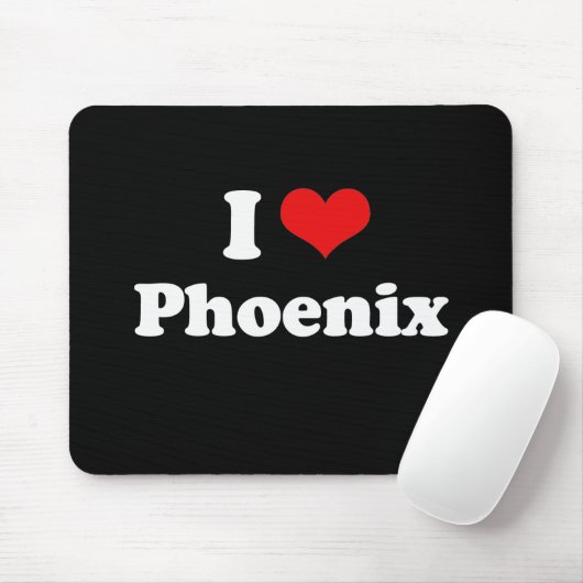 I Love Phoenix Tshirt White Tshirt Muismat (Met muis)