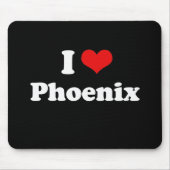 I Love Phoenix Tshirt White Tshirt Muismat (Voorkant)