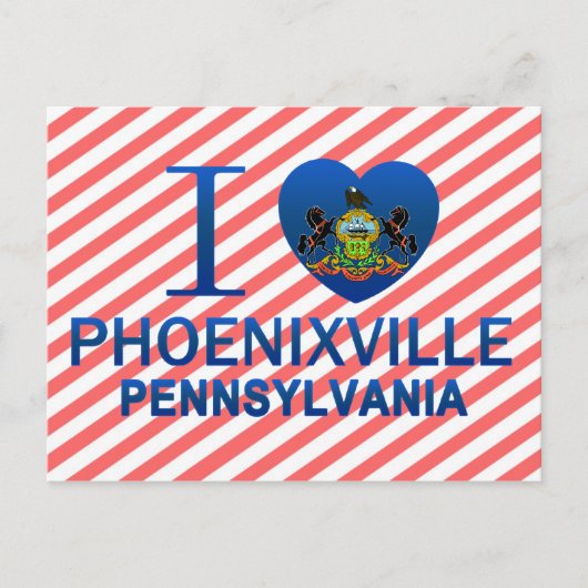 I Love Phoenixville, PA Briefkaart (Voorkant)