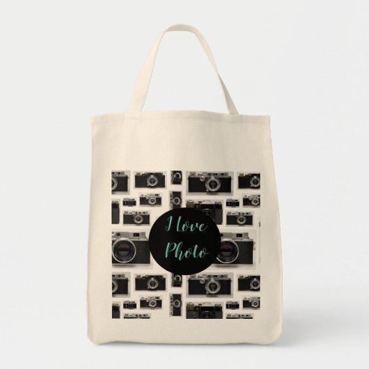 I Love Photo Old  Cameras Tote Bag (Voorkant)